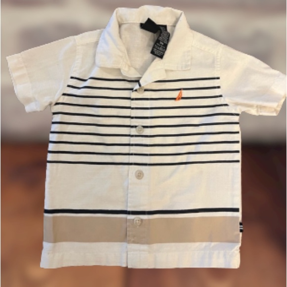 Nautica 12 month baby boy button up shirt.